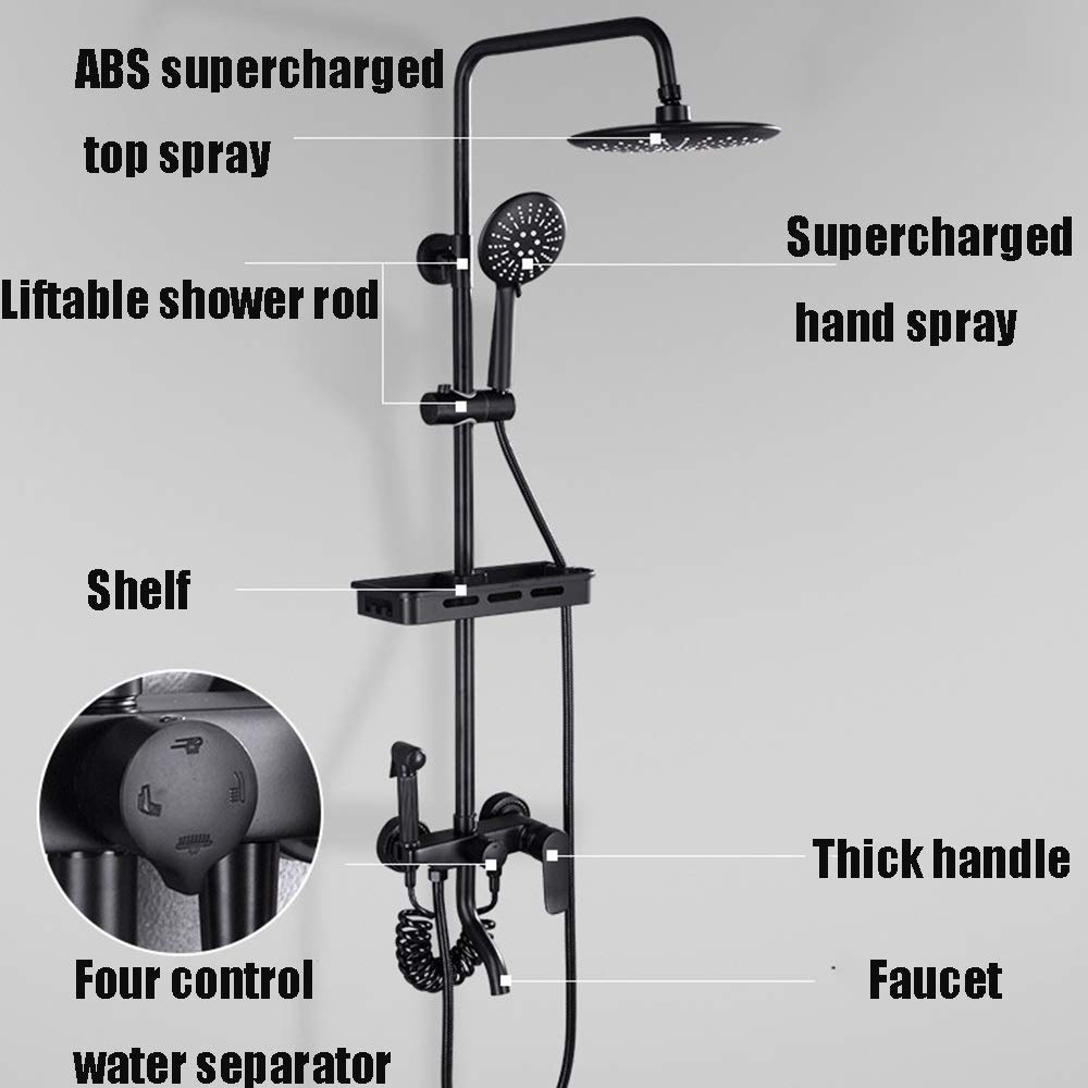 Shower Head Constant Temperature Set Gray Piano Keys All Copper Rain All Tiang Tekan Klasik Classic