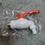 Kran Air Plastik Jumbo Taman Drat Kuningan Keran Tembok 1/2 Inch