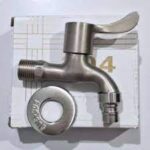 (Free Sealtape)Kran Air Keran Tembok Taman Cucut Mesin Cuci Stainless Wall Faucet