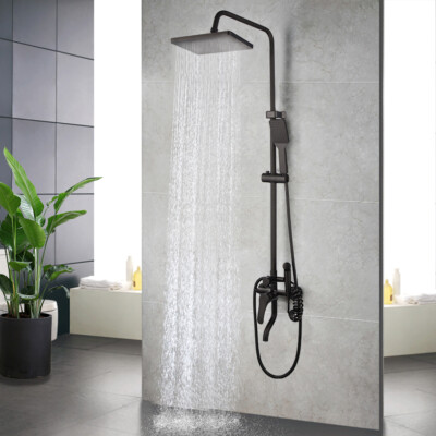Shower Head Constant Temperature Set Gray Piano Keys All Copper Rain All Tiang Tekan Klasik Classic - Gambar 5