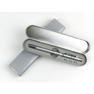 Pulpen Laser Pena Bolpoin LED Aluminium Pointer - 5 IN 1 Pen Ballpoint Presentasi Dengan Box