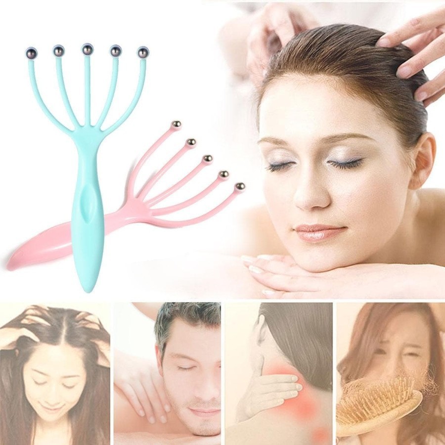 Alat Pijat Kepala Terapi Kulit Kepala Refleksi Head Scalp Massager / Pemijat Kepala Anti Pusing - Gambar 2
