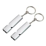 Gantungan Kunci Mobil Motor Rumah Peluit Survival Outdoor Emergency Whistle Keychain