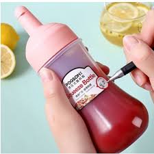 Botol Tempat Saos Kecap Mayonaise Serbaguna Anti Tumpah Tutup Praktis 350ml - Gambar 3