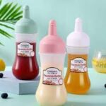 Botol Tempat Saos Kecap Mayonaise Serbaguna Anti Tumpah Tutup Praktis 350ml