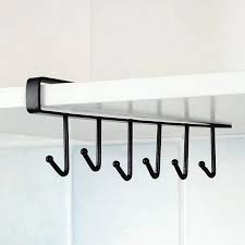 Gantungan Dapur Selip 6 Kait Hanger Hook Cantolan Serbaguna Spatula Gantungan Lemarin 6 Kaiit Gelas - Gambar 3