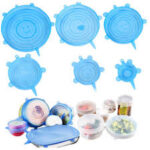 Silikon Penutup Makanan 6 in 1 Mangkok Plastik Piring Makanan / Stretch Bowl Silicone Food Cover