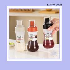 Botol Tempat Saos Kecap Mayonaise Serbaguna Anti Tumpah Tutup Praktis 350ml - Gambar 6