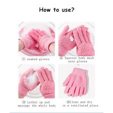 Sarung Tangan Mandi Bath Glove Body Scrub Shower Spons Pembersih Daki Sabun - Gambar 5