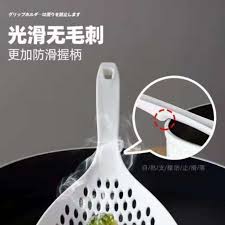 Tirisan Sendok Mie Jumbo SIlikon Saringan Sayur Masakan Centong Bakso Serbaguna - Gambar 3