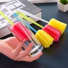 Tongkat Spons Pembersih Botol Susu Bayi / Botol Minum / Sikat Spon Busa Pencuci Gelas Tumblr - Gambar 2