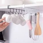 Gantungan Dapur Selip 6 Kait Hanger Hook Cantolan Serbaguna Spatula Gantungan Lemarin 6 Kaiit Gelas
