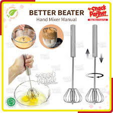 Better Beater Hand Mixer Otomatis Pengocok Telur Adonan Kue Manual Kocokan Telor - Gambar 3