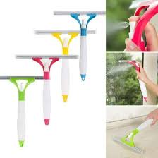 Alat Pembersih Kaca Jendela / Wiper Semprot Semprotan Air Otomatis Spray Window Cleaner 2 in 1