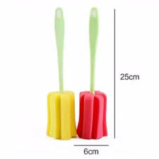 Tongkat Spons Pembersih Botol Susu Bayi / Botol Minum / Sikat Spon Busa Pencuci Gelas Tumblr - Gambar 3