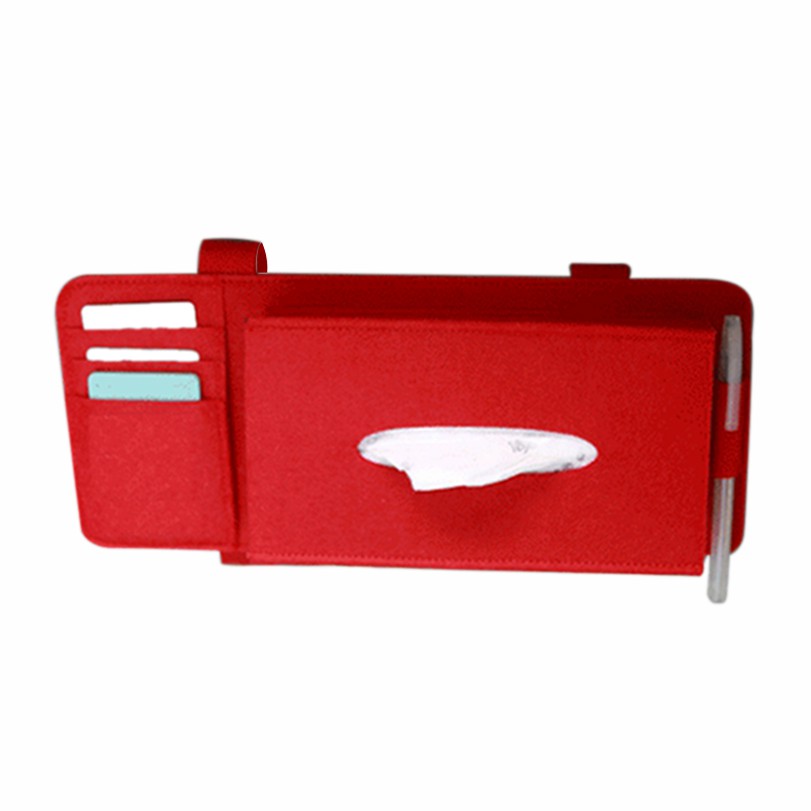 Car Sunvisor TISSUE ORGANIZER / Tempat Tisu Kartu E-toll Emoney Sunvisor Mobil - Gambar 2