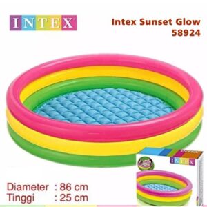 Kolam Renang JUMBO Anak Balita Pelangi BESAR 147x33cm INTEX 57422 58924 Sunset Glow