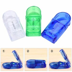 Alat Pemotong Obat Box Tempat Kotak Penyimpanan Pill Cutter Capsul Pemecah Pil Tablet Kapsul