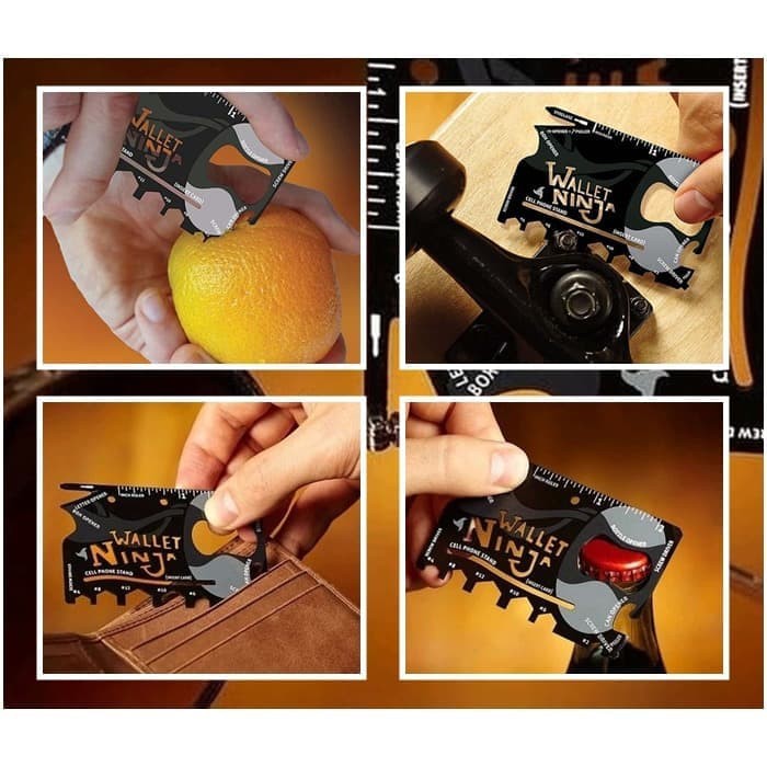 Wallet Ninja 18in1 Multifungsi Credit Card kartu ATM Serbaguna Magic - Gambar 2