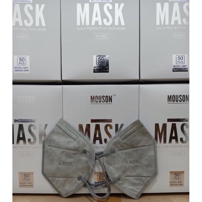 MASKER KN95 MOUSON ISI 50 PCS MEDIS BEDAH DEWASA - SURGICAL FACE MASK