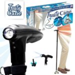 Trusty Cane Tongkat Alat Bantu Jalan Manula Lansia Lipat Lampu LED