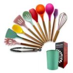ALAT MASAK SPATULA SET 12 PCS SILIKON SUTIL SODET SILICONE KITCHEN UTENSIL SET TAHAN PANAS 11 IN 1