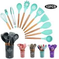 ALAT MASAK SPATULA SET 12 PCS SILIKON SUTIL SODET SILICONE KITCHEN UTENSIL SET TAHAN PANAS 11 IN 1 - Gambar 6
