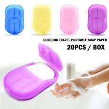 Sabun Kertas Travel Isi 20 pcs / Sabun Cuci Tangan / Paper Soap Hand Portable Mini Traveling