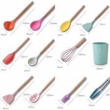 ALAT MASAK SPATULA SET 12 PCS SILIKON SUTIL SODET SILICONE KITCHEN UTENSIL SET TAHAN PANAS 11 IN 1 - Gambar 2