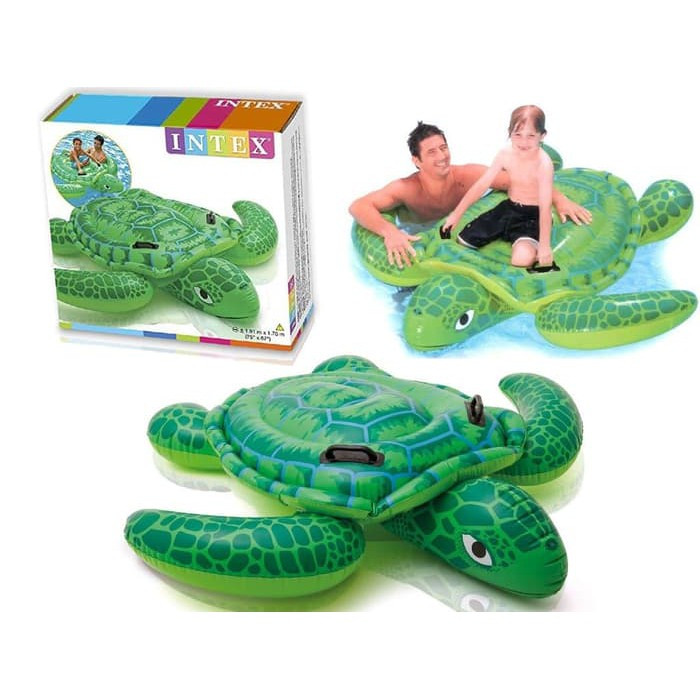 INTEX 57524 Pelampung Tunggangan Kura Lil' Sea Turtle Ride-On Kids - Gambar 2