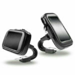 Phone Holder / Holder HP Sepeda Motor Spion Gojek GPS Holder waterproof Anti Air Hujan Mount Hp