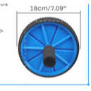 Alat Olahraga Fitness ABS Roller AB Dual Double Wheel Gym Otot Perut