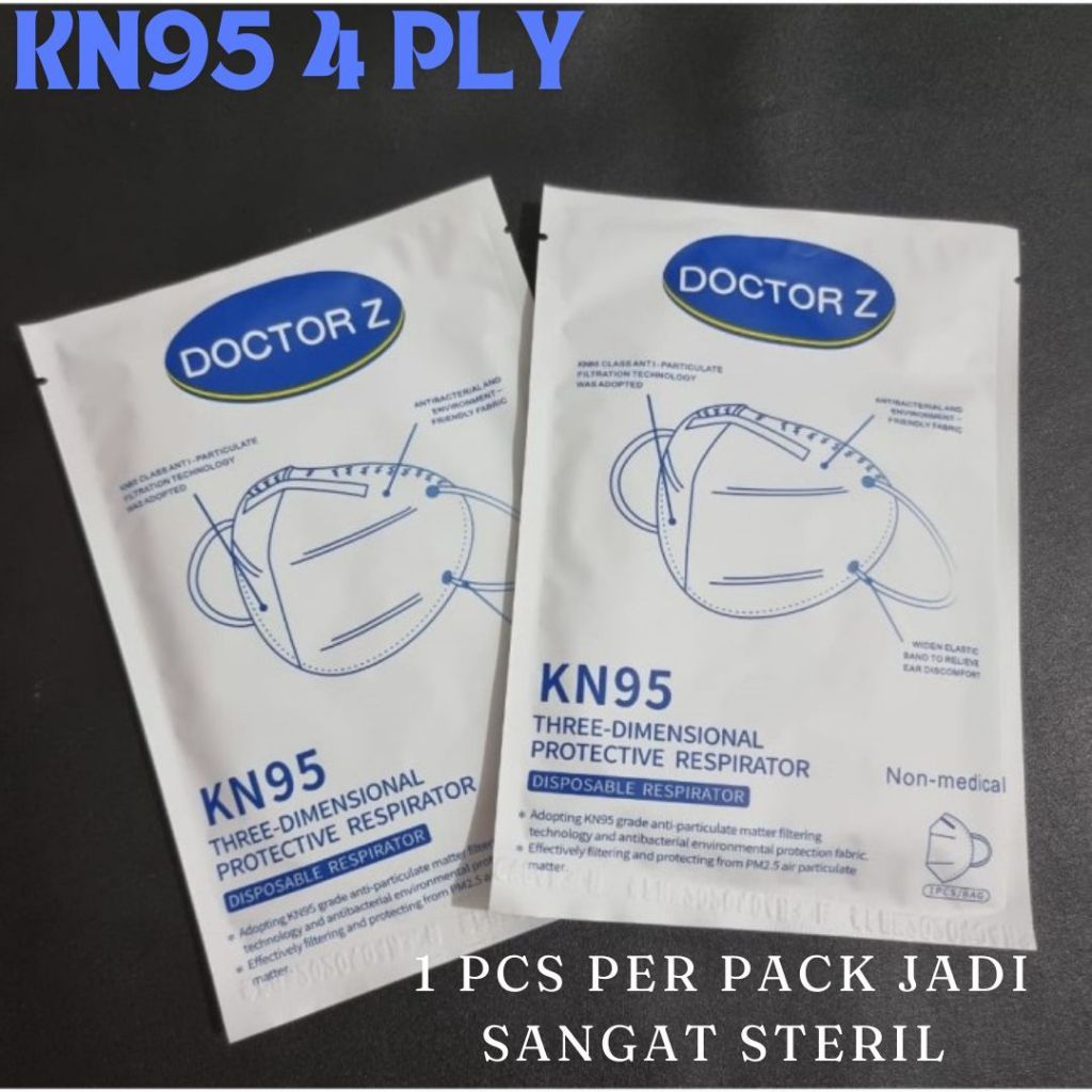 Masker KN95 Doctor Z Masker Earloop Disposable Mask Three-Dimensional Protective Respirator - Gambar 2
