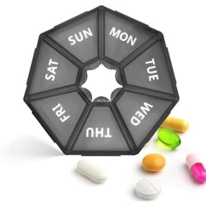 kotak obat bulat 7in1 tempat penyimpanan obat