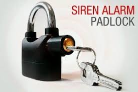 Gembok Alarm Motor / Pagar Rumah Gembok Cakram ANTI MALING / Gembok Motor / Gembok Ban Gerbang