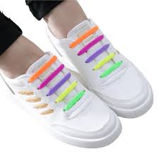 1 SET 16 PCS TALI SEPATU SILIKON PREMIUM KARET LAZY SHOELACES SILICONE - Gambar 6