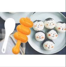 Rice Ball Shaker Bento onigiri Cetakan Nasi Kepal Bulat cetakan bekal - Gambar 4