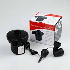 Bisa Vacum Pompa Angin Listrik Ban Kasur Karet Pelampung STERMAY HT-196 Pompa Elektrik Kolam 2 IN 1 - Gambar 3