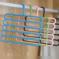 Hanger Baju 5 Susun 5 In 1 Gantungan Pakaian Hijab Jilbab Scarf Syal Gantungan Multifungsi Kerudung - Gambar 2