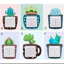 Stiker Saklar Lampu Dinding ON OFF Stop Kontak Sticker Lampu 3D Gambar Unik Lucu 3D Glow in the Dark - Gambar 2