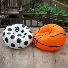SOFA ANGIN INTIME JUMBO BASKET BOLA KURSI SANTAI TIUP SOCCER AIR SOFA BED CHAIR BALLOON - Gambar 5