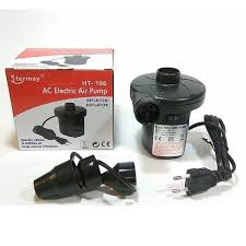 Bisa Vacum Pompa Angin Listrik Ban Kasur Karet Pelampung STERMAY HT-196 Pompa Elektrik Kolam 2 IN 1 - Gambar 4
