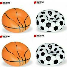 SOFA ANGIN INTIME JUMBO BASKET BOLA KURSI SANTAI TIUP SOCCER AIR SOFA BED CHAIR BALLOON
