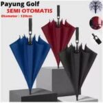 Payung Golf Jumbo Besar Otomatis Premium Rangka Fiber Anti UV Umbrella