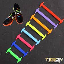 1 SET 16 PCS TALI SEPATU SILIKON PREMIUM KARET LAZY SHOELACES SILICONE - Gambar 5