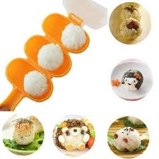 Rice Ball Shaker Bento onigiri Cetakan Nasi Kepal Bulat cetakan bekal - Gambar 5