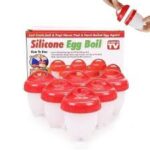 WADAH SILIKON MEREBUS TELUR ISI 6 PCS ALAT CETAKAN TELOR REBUS / EGG BOILER BOIL