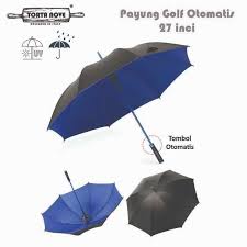 Payung Golf Jumbo Besar Otomatis Premium Rangka Fiber Anti UV Umbrella - Gambar 6