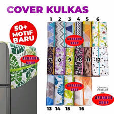 Taplak Kulkas Waterproof Sarung Kulkas Cover Kulkas Storage Pouch Penutup Pengaman Tutup Kulkas
