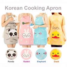 Celemek Dapur Karakter / Apron Masak Anti Air Motif Celemek Karakter Lucu / Apron Waterproof Apron